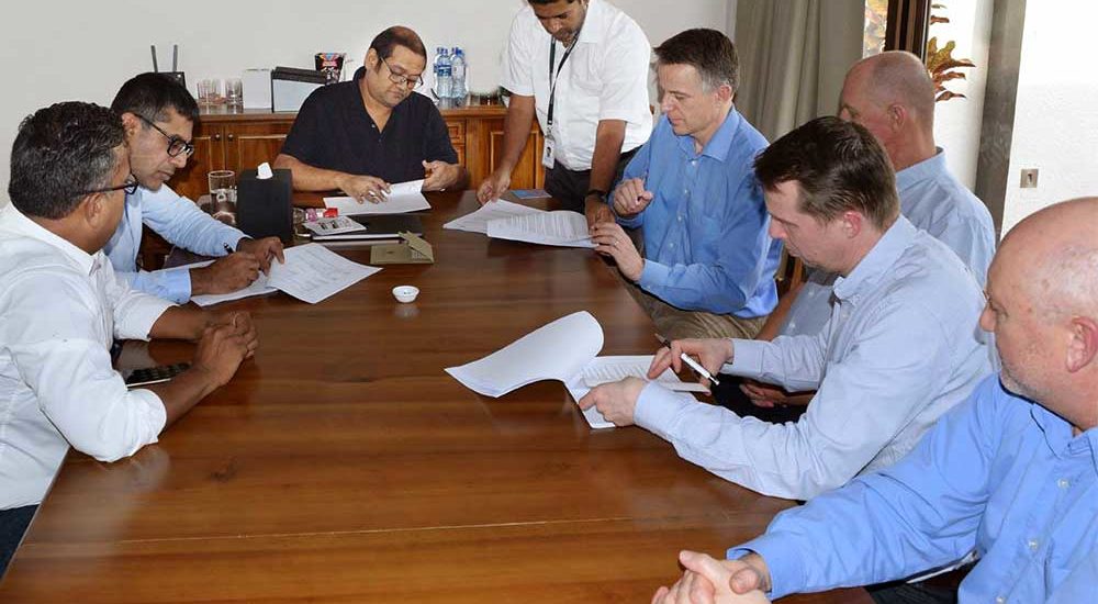 Signing of the contract with Xergi to build the largest Biological processing plant in Asia